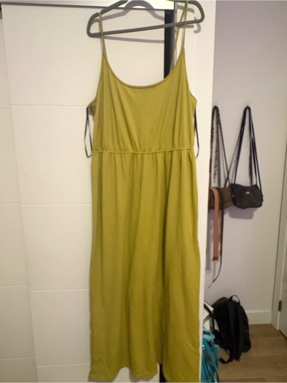*4 for $30* Forever 21 Plus Size Olive Green Spaghetti Strap Maxi Dress